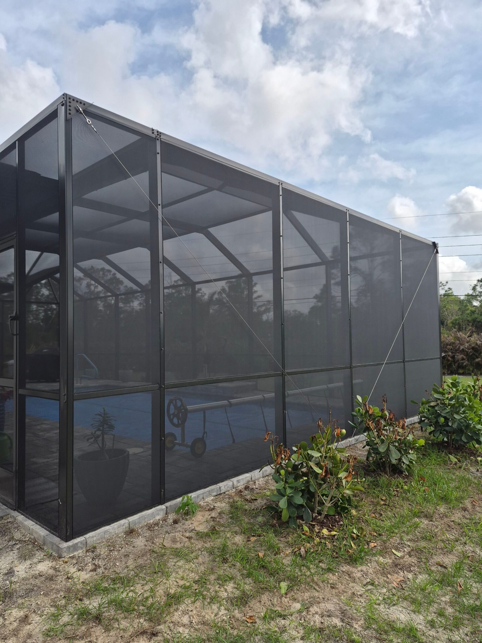 full rescreen pool cage in Punta Gorda, Florida